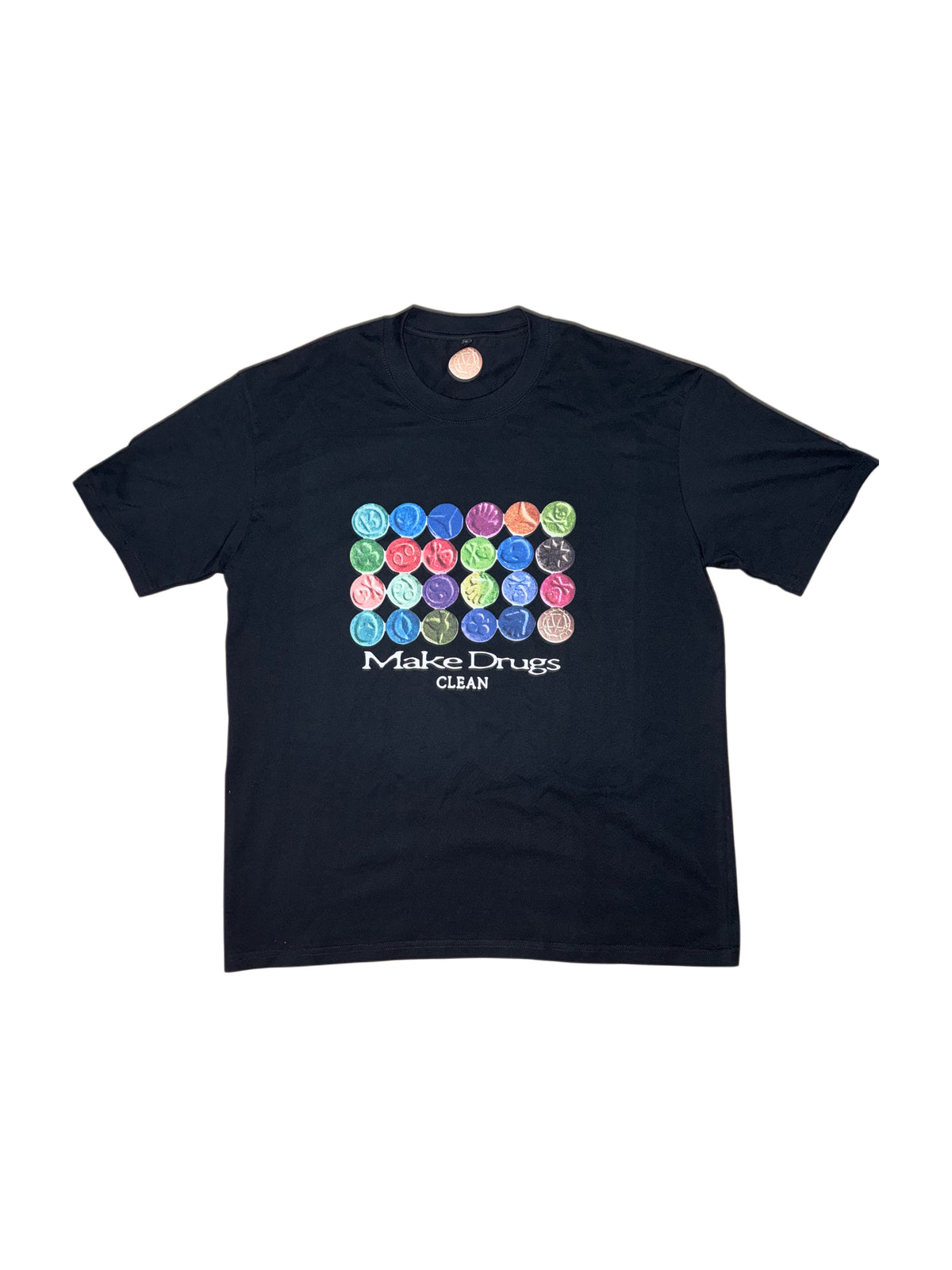 MAKE DRUGS CLEAN BLACK TEE 2